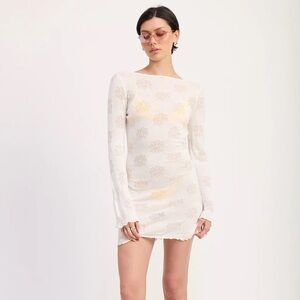 NWT Emory Park Mini open back long sleeve dress coverup